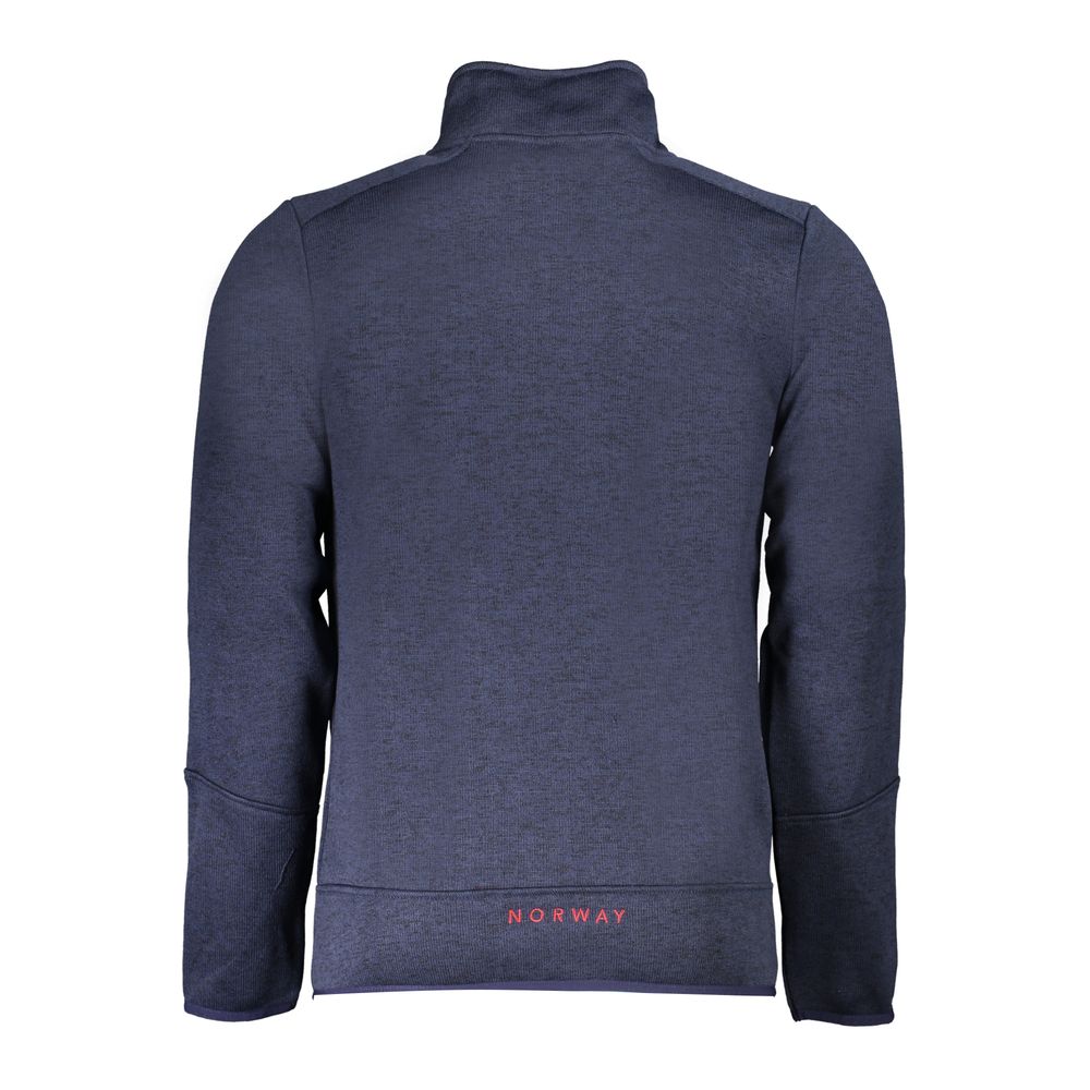 Blu Polyester Men Sweatshirt
