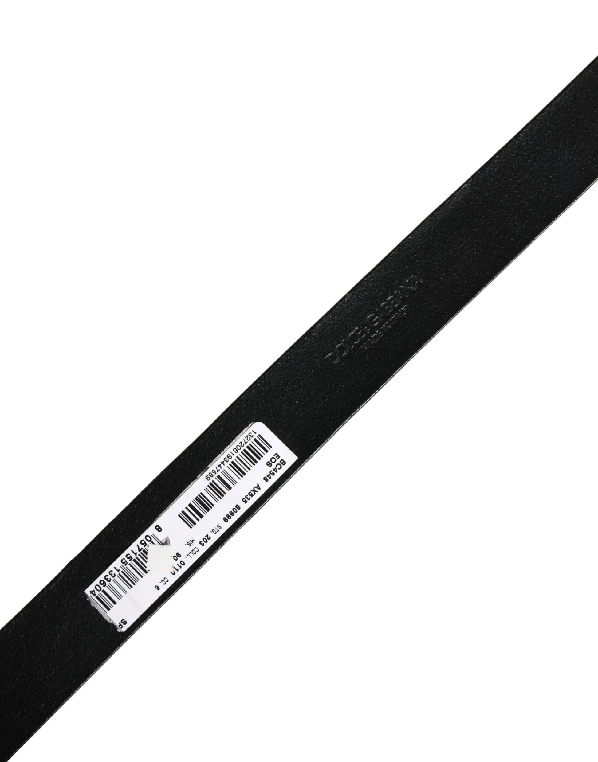 Men Black Classic Leather Metal Buckle Belt