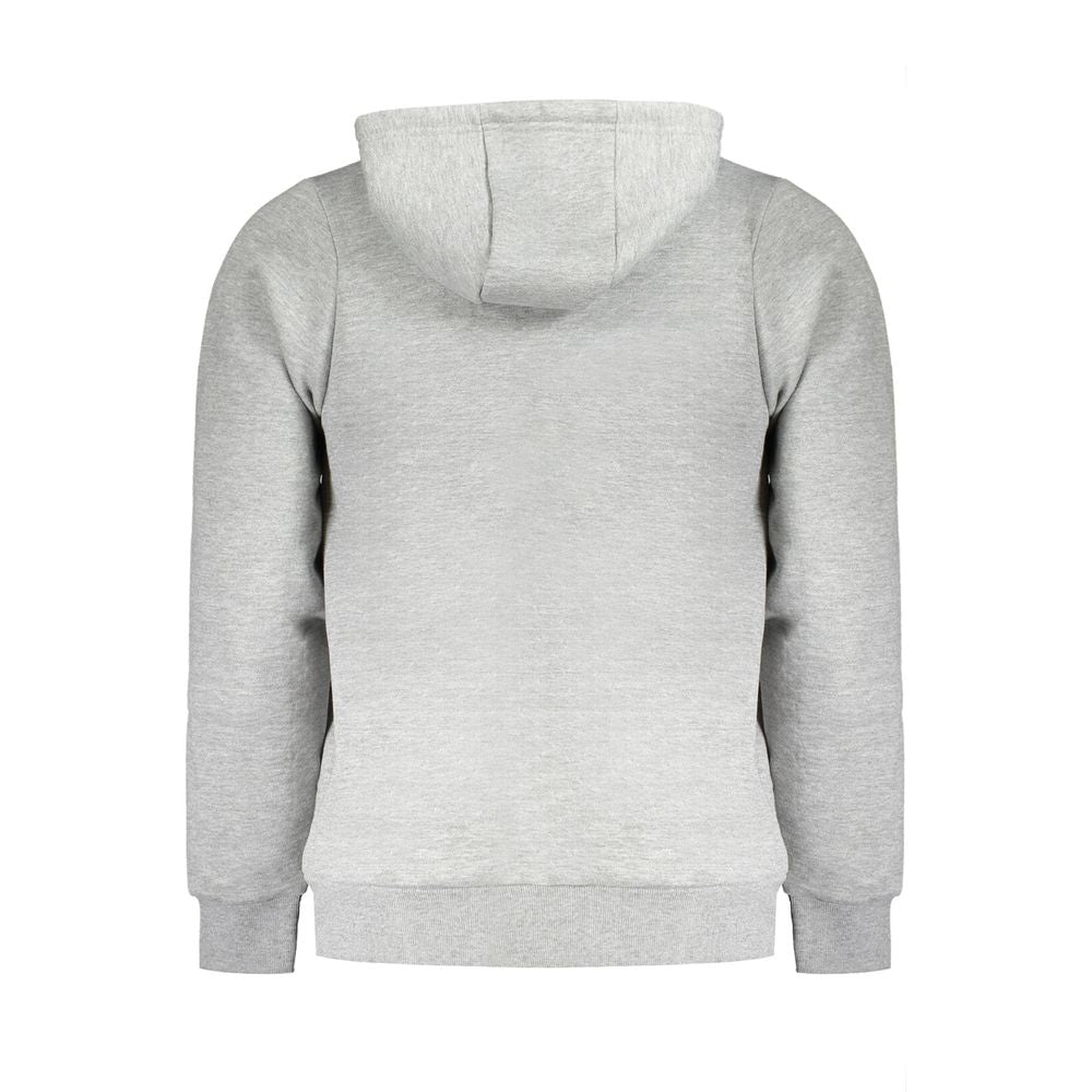 Grigio Cotton Male Sweatshirt with Hood