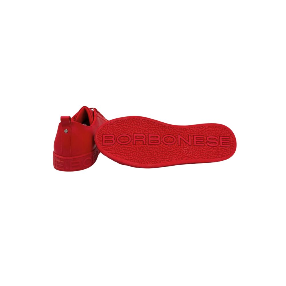 Red Leather Men Sneaker