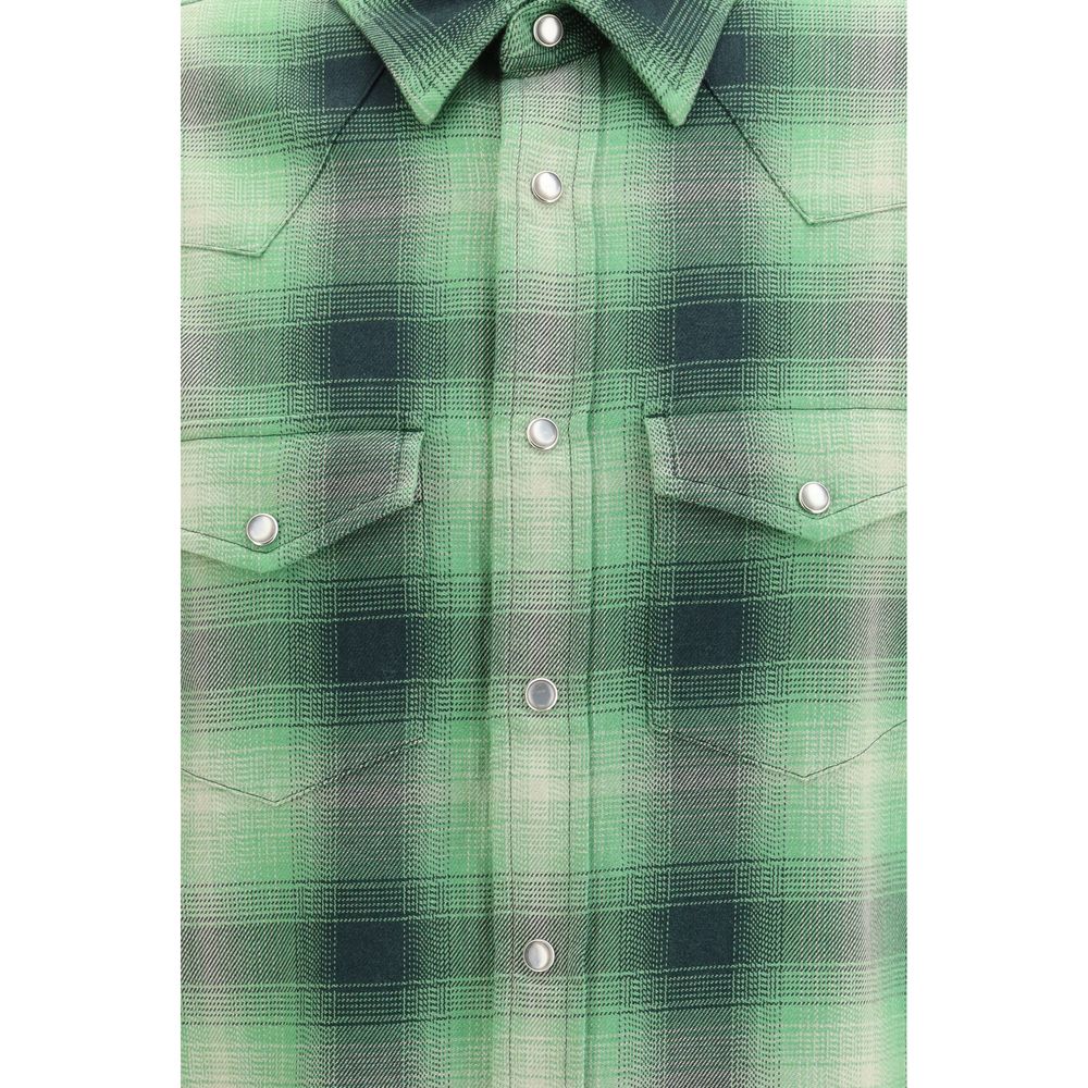 Bicolor Cotton Pattern Shirt