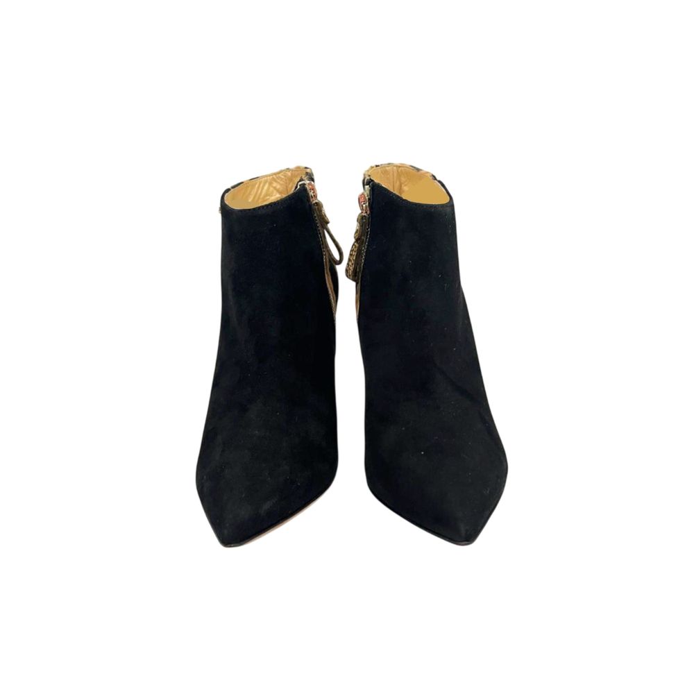 Black Genuine Leather Women Boot