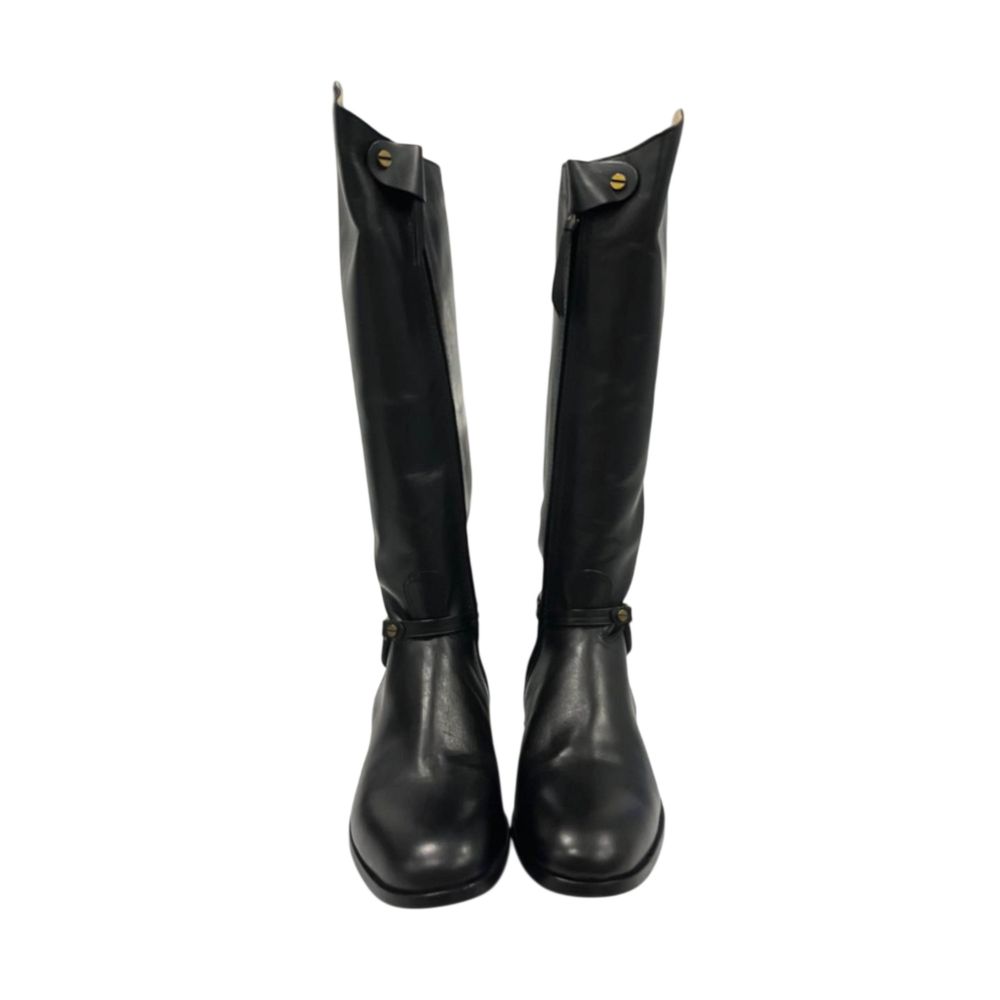 Black Leather Women Boot