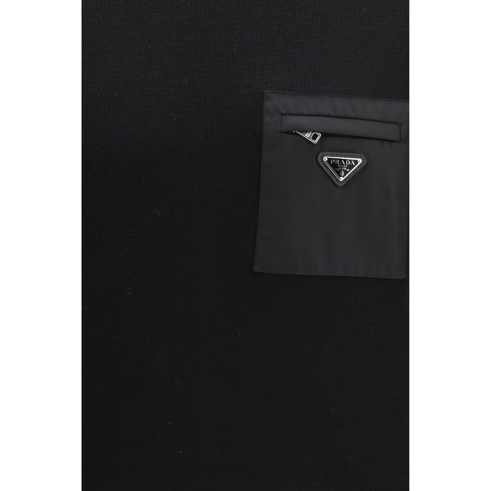 Black Fleece Wool Sweatshirt