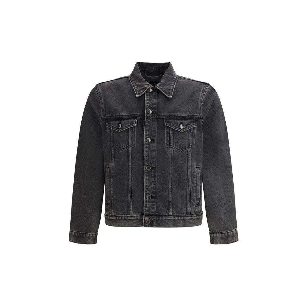 Gray Cotton Denim Jacket