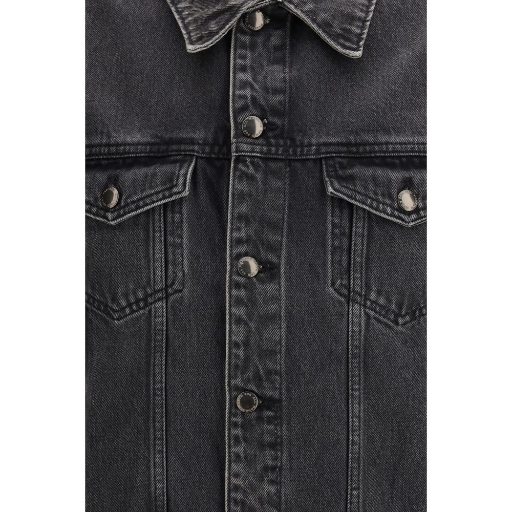 Gray Cotton Denim Jacket