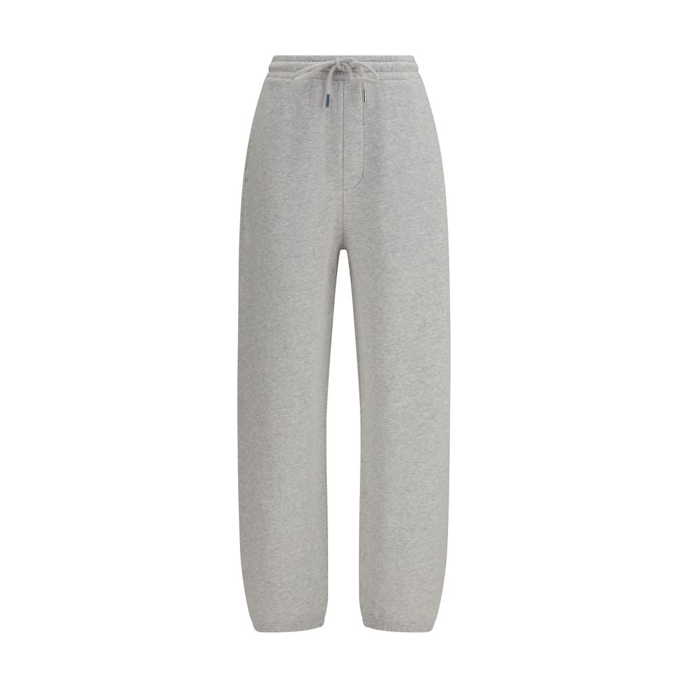 Gray Cotton Casual Pants