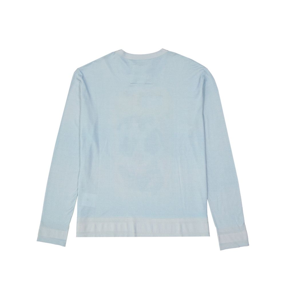 Blue Silk Sweatshirt