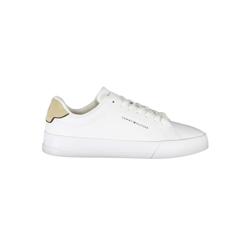 Bianco Polyurethane Men Sneaker