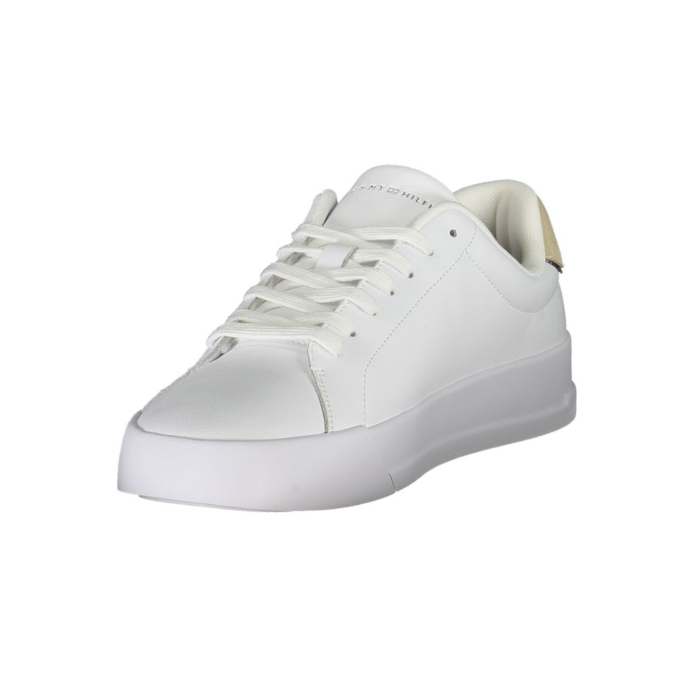 Bianco Polyurethane Men Sneaker