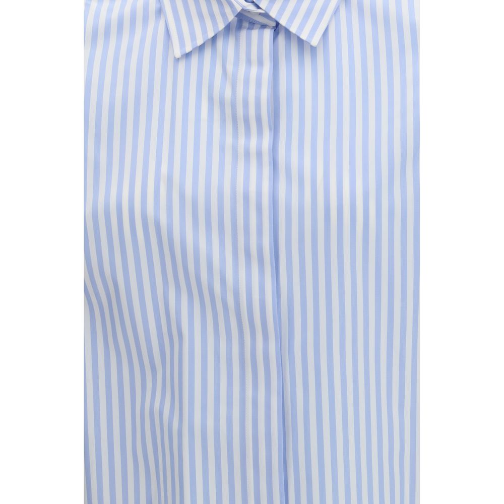Blue Cotton Pattern Shirt