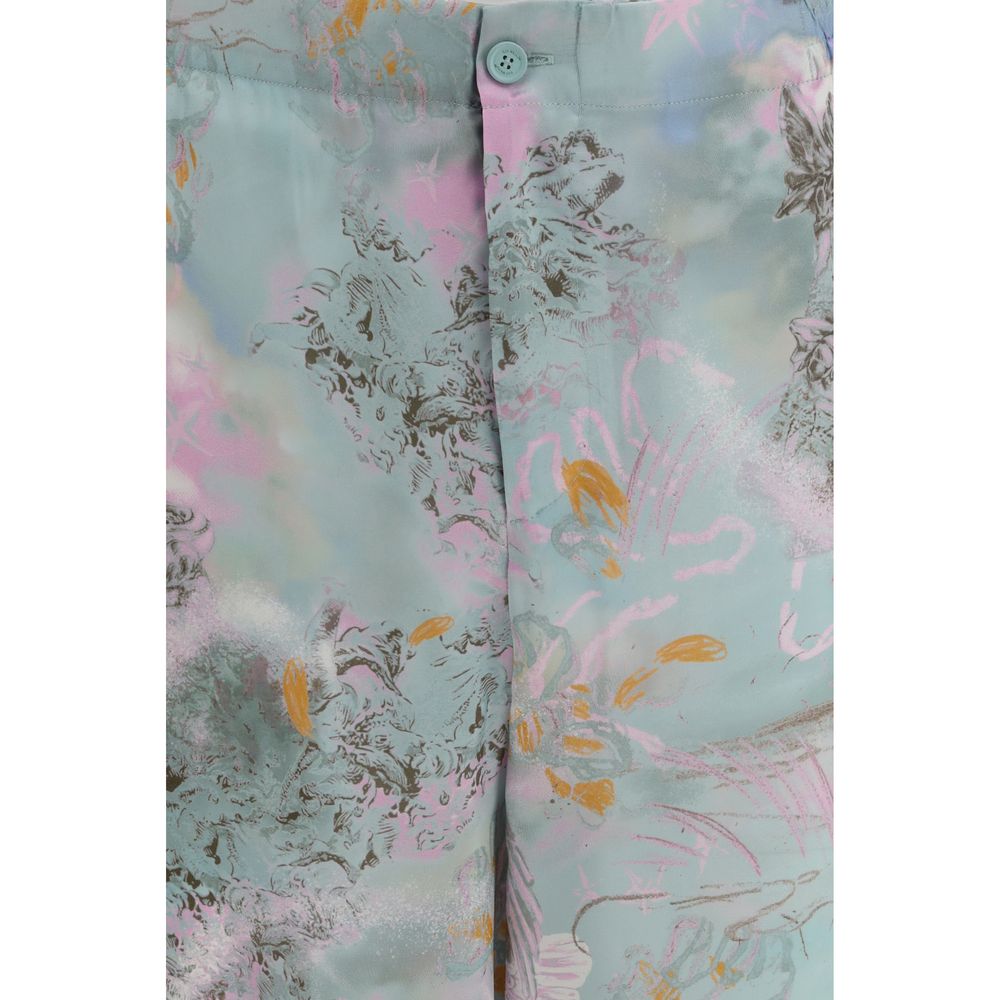 Multicolor Viscose Shorts