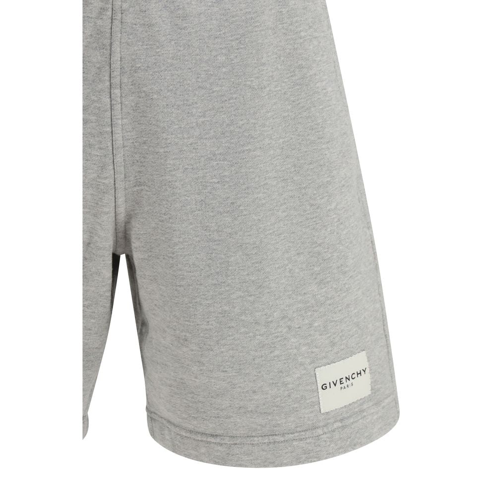 Gray Cotton Bermuda Shorts