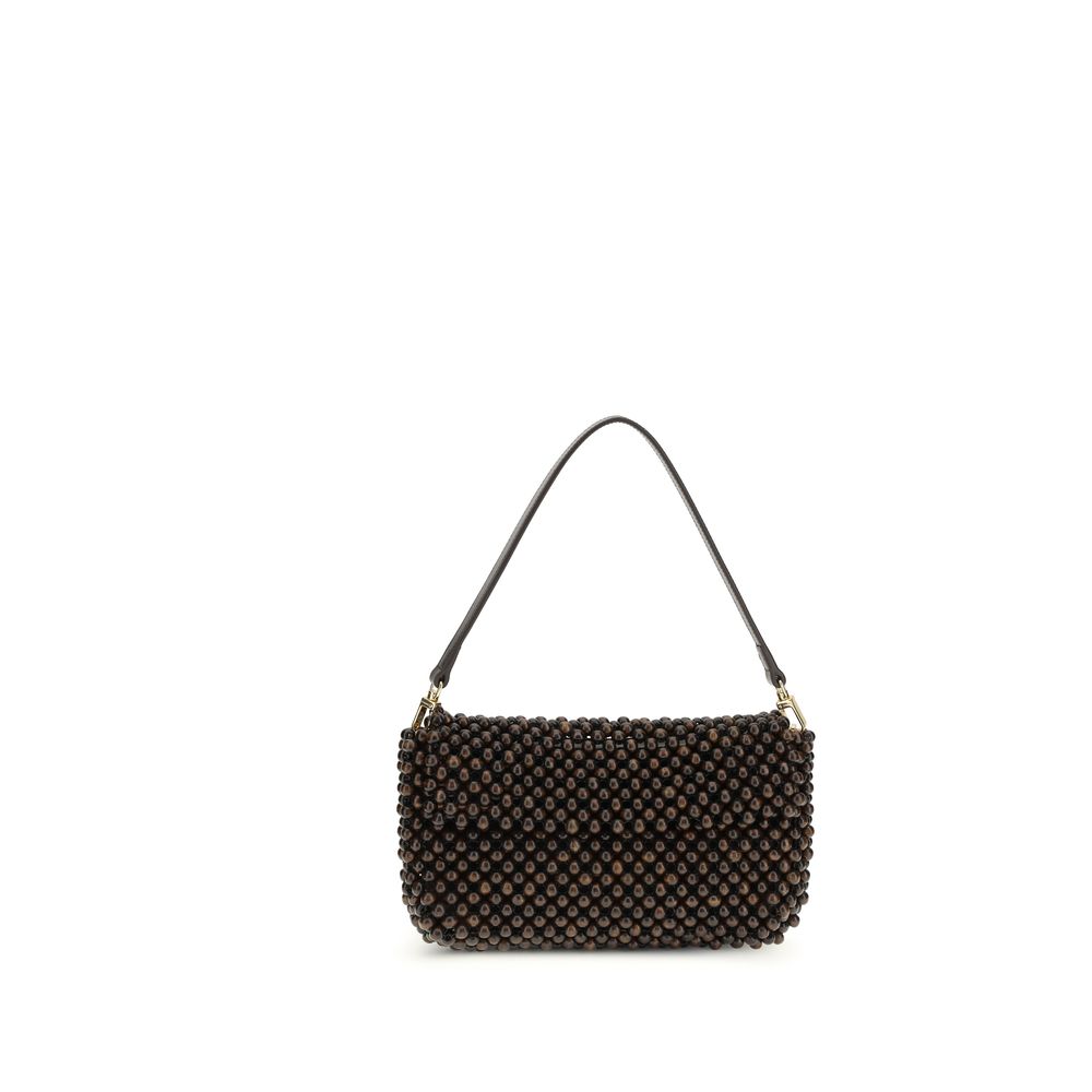 Black Other Fibres Shoulder Bag