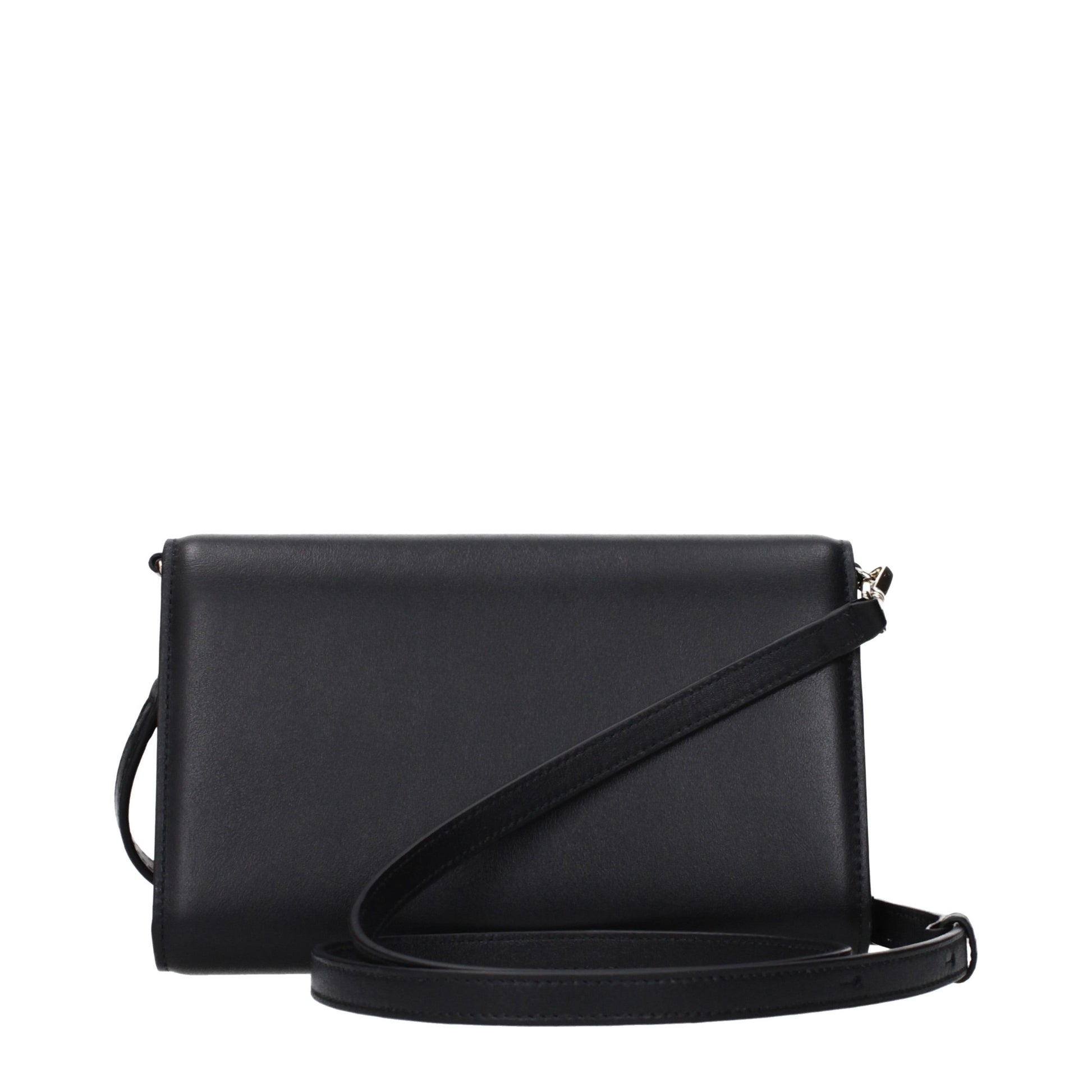 Black Leather Clutch Bag