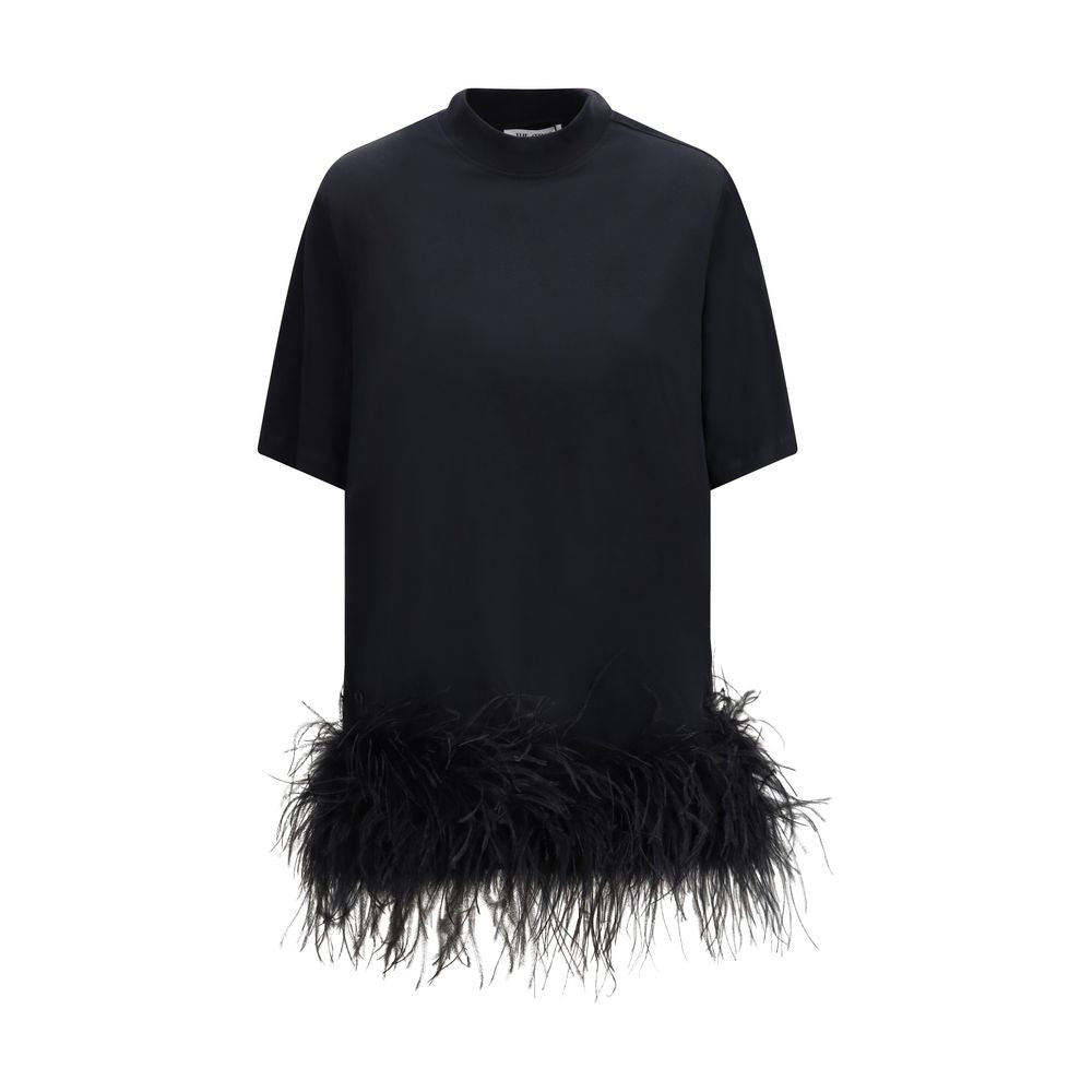 Black Cotton Casual Dress