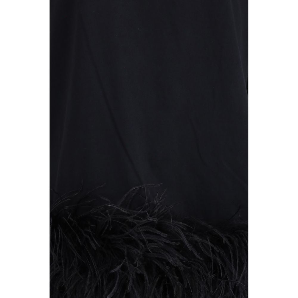 Black Cotton Casual Dress