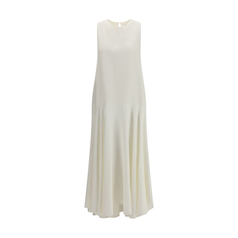 White Linen Casual Dress