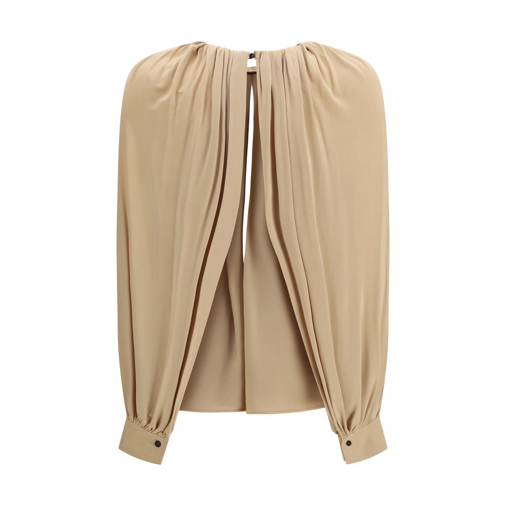 Beige Viscose Blouse