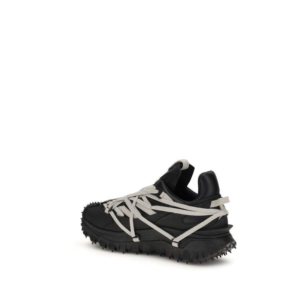 Black Rubber Athletic Sneakers