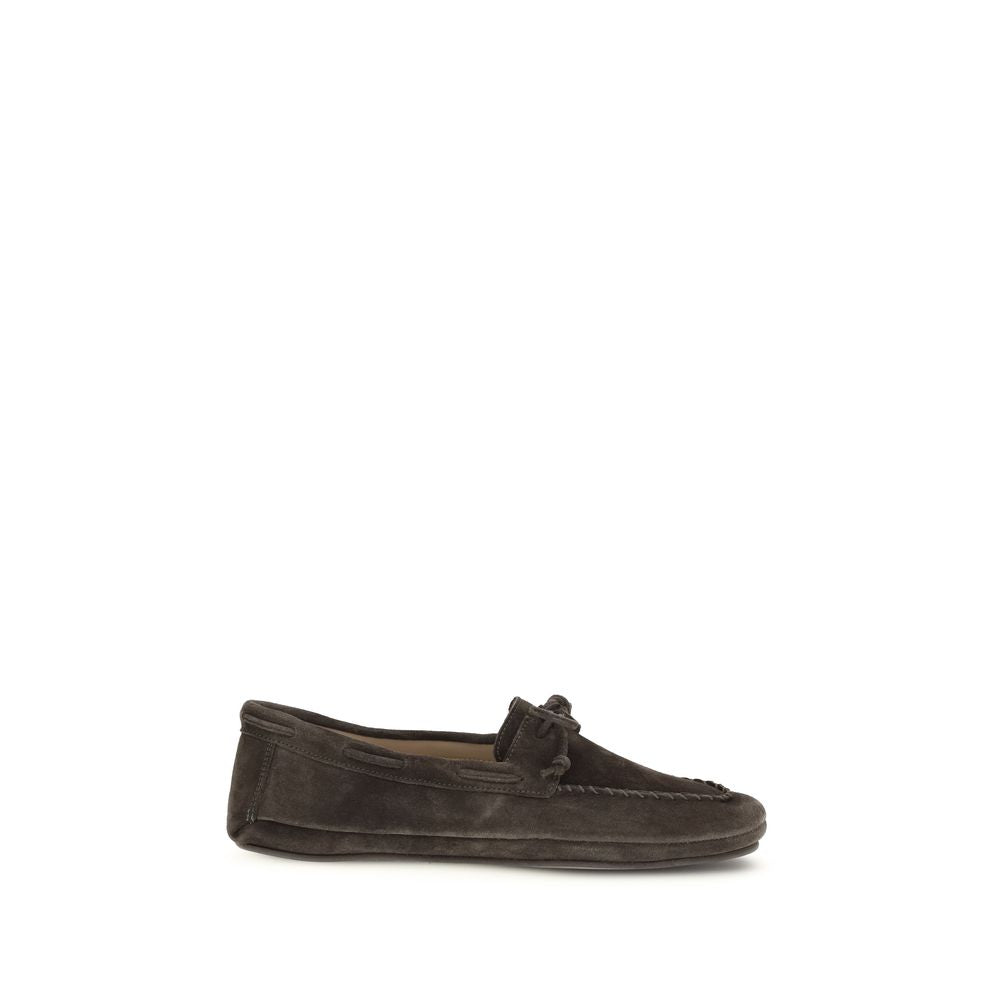Brown Calf Leather Bos Taurus Slip-On Loafers