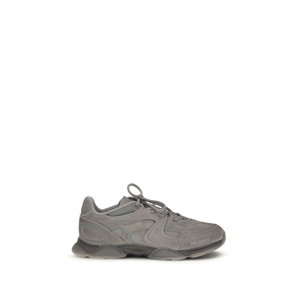 Gray Calf Leather Bos Taurus Chunky Sneakers