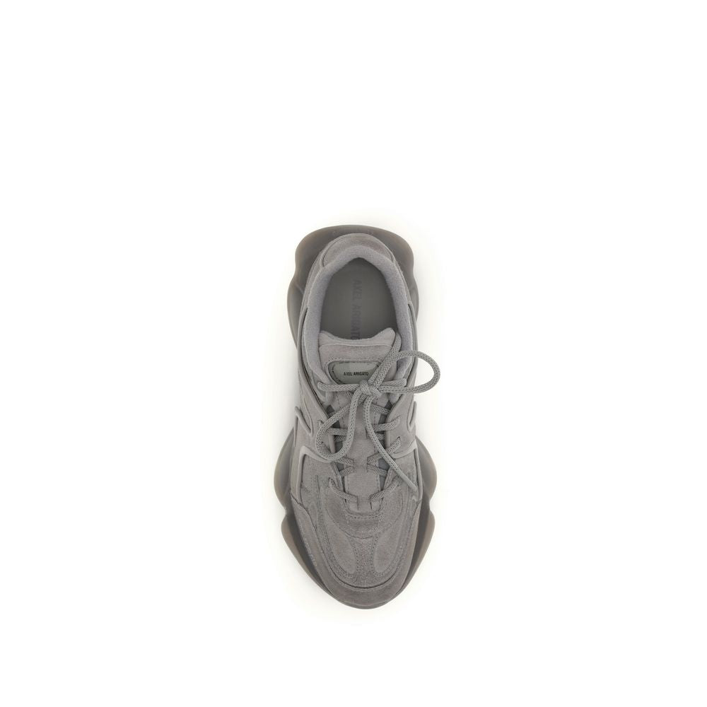 Gray Calf Leather Bos Taurus Chunky Sneakers