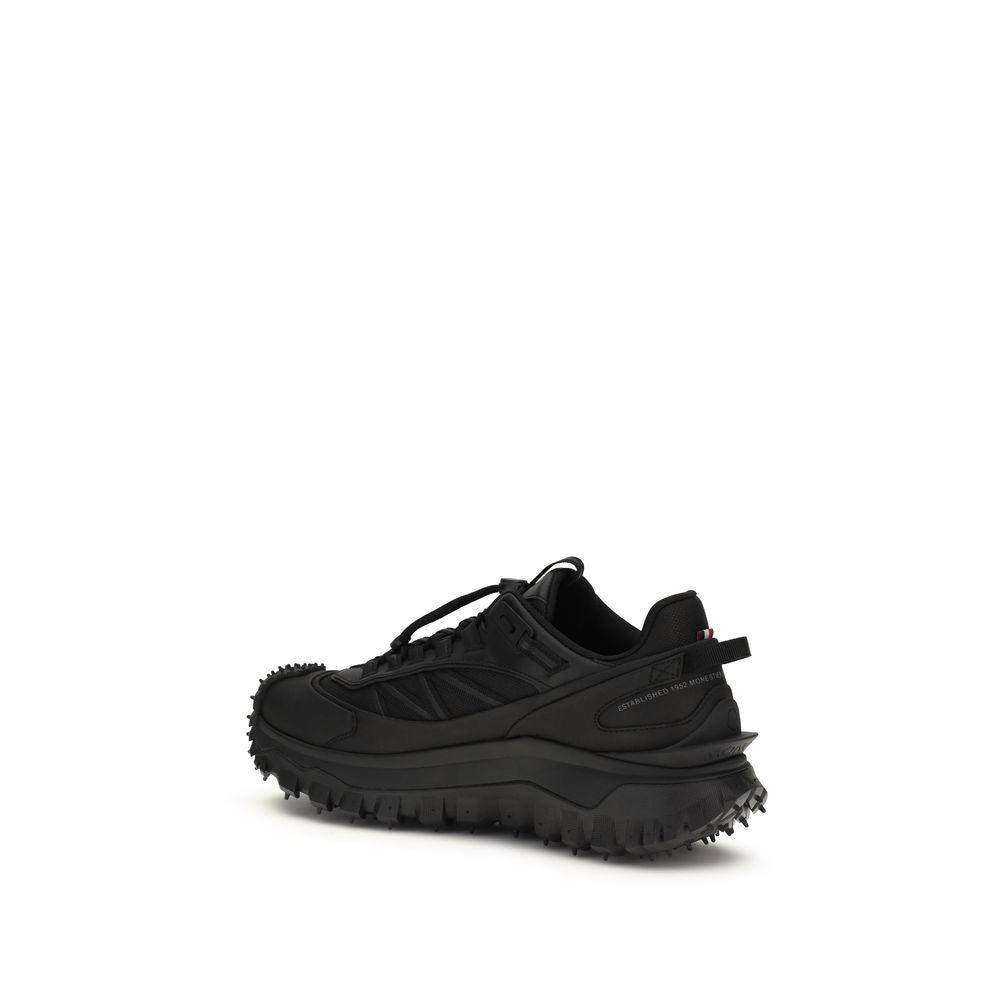 Black Polyamide Athletic Sneakers