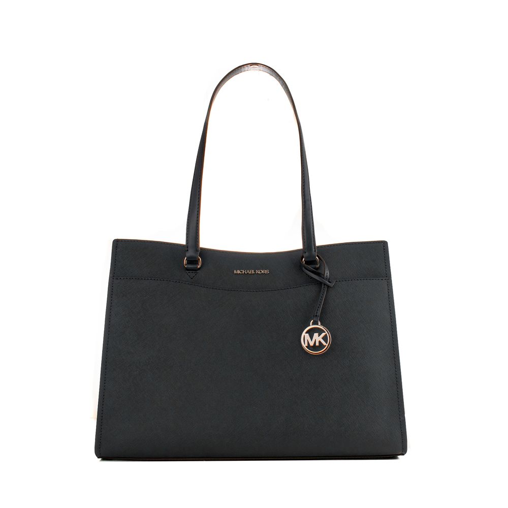 Black Leather Tote Bag