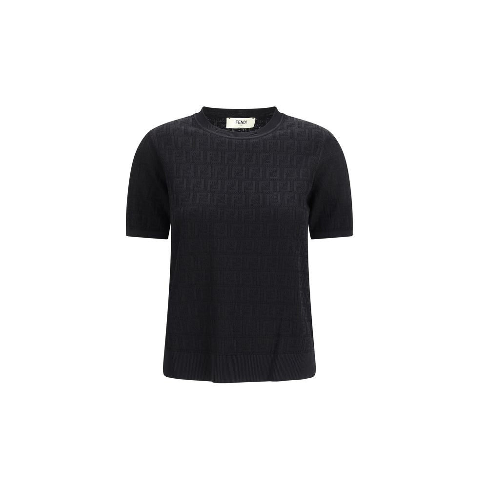 Black Viscose T-Shirt