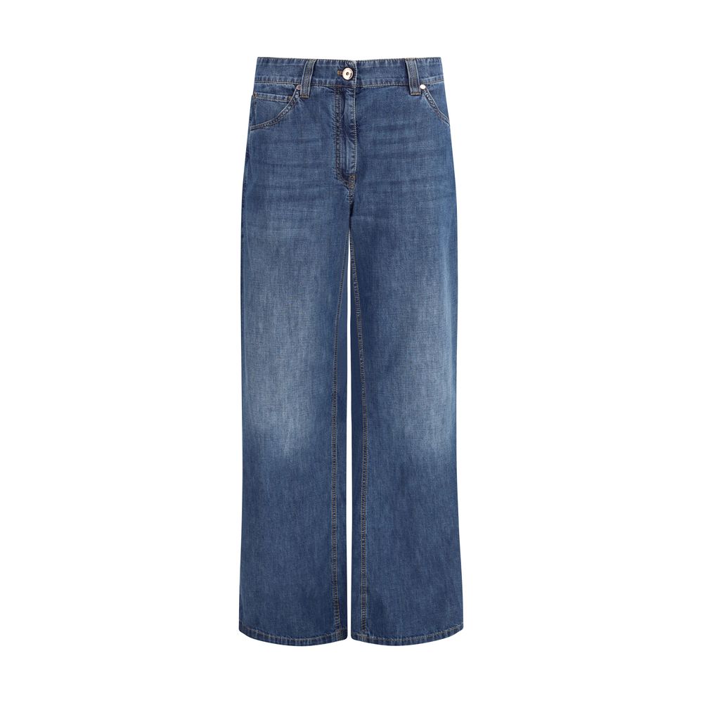 Blue Cotton Jeans Denim