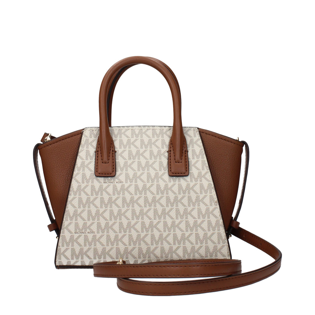 Beige Fabric Handbag