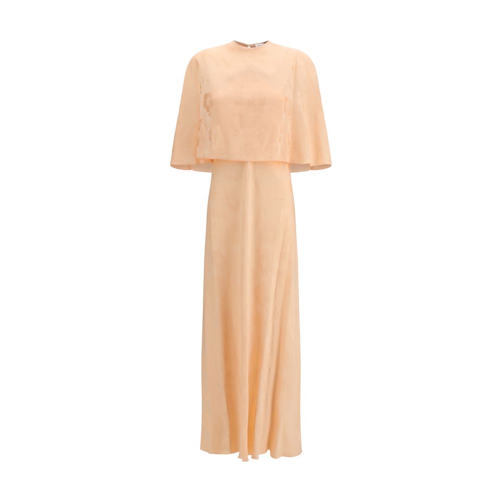 Orange Viscose Casual Dress