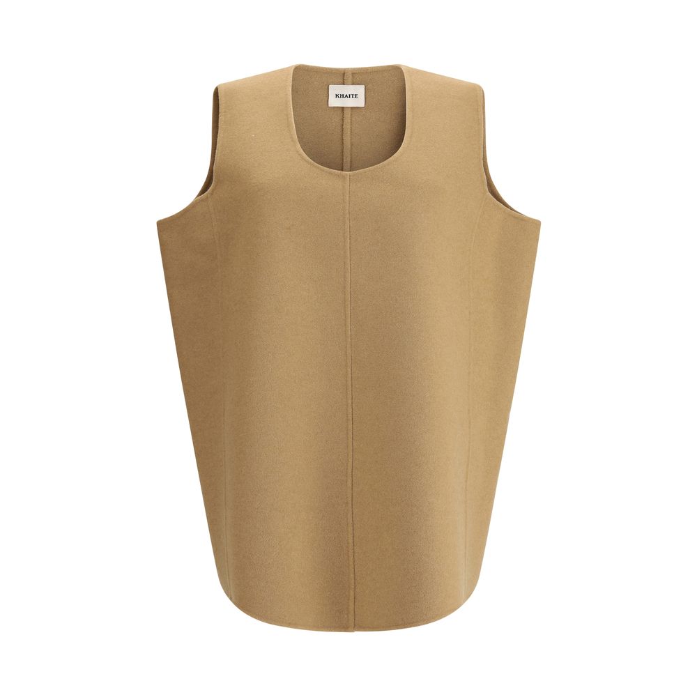 Beige Wool Casual Dress