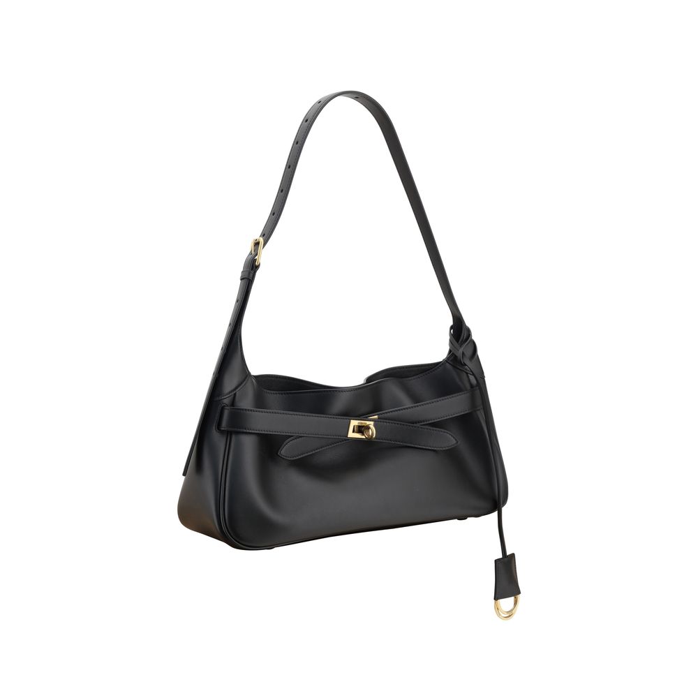 Black Calf Leather Bos Taurus Shoulder Bag