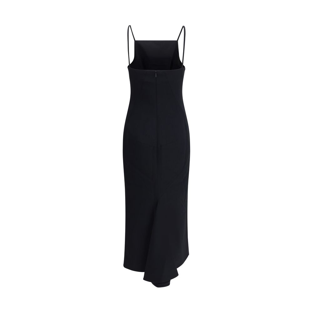 Black Viscose Casual Dress