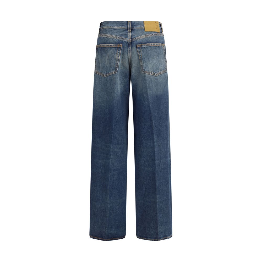 Blue Cotton Relaxed Fit Jeans