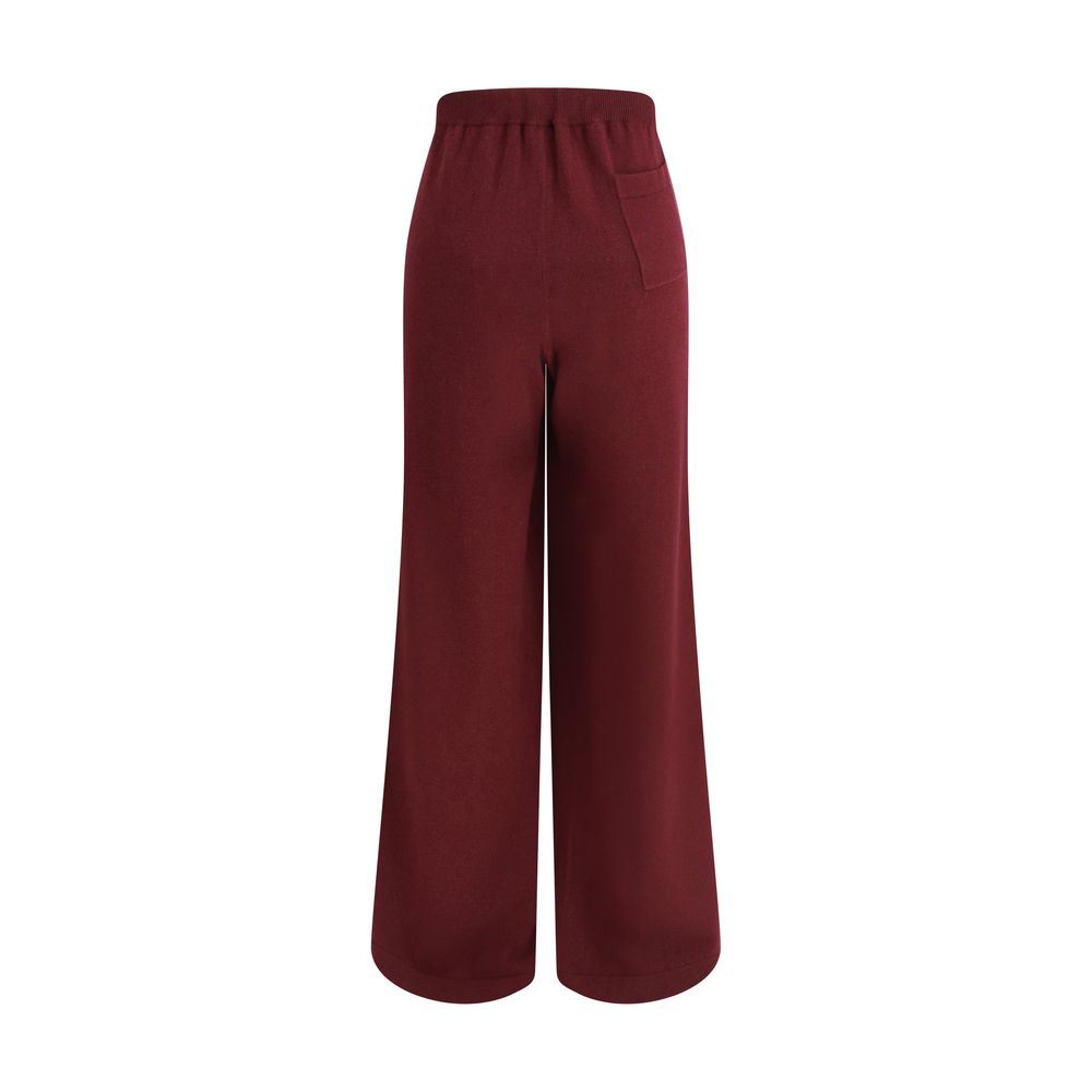 Bordeaux Wool Casual Pants
