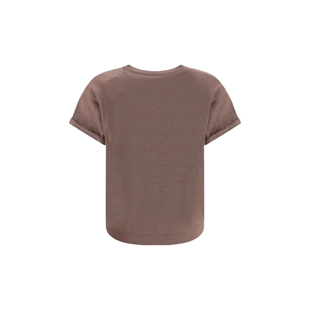 Brown Nylon T-Shirt
