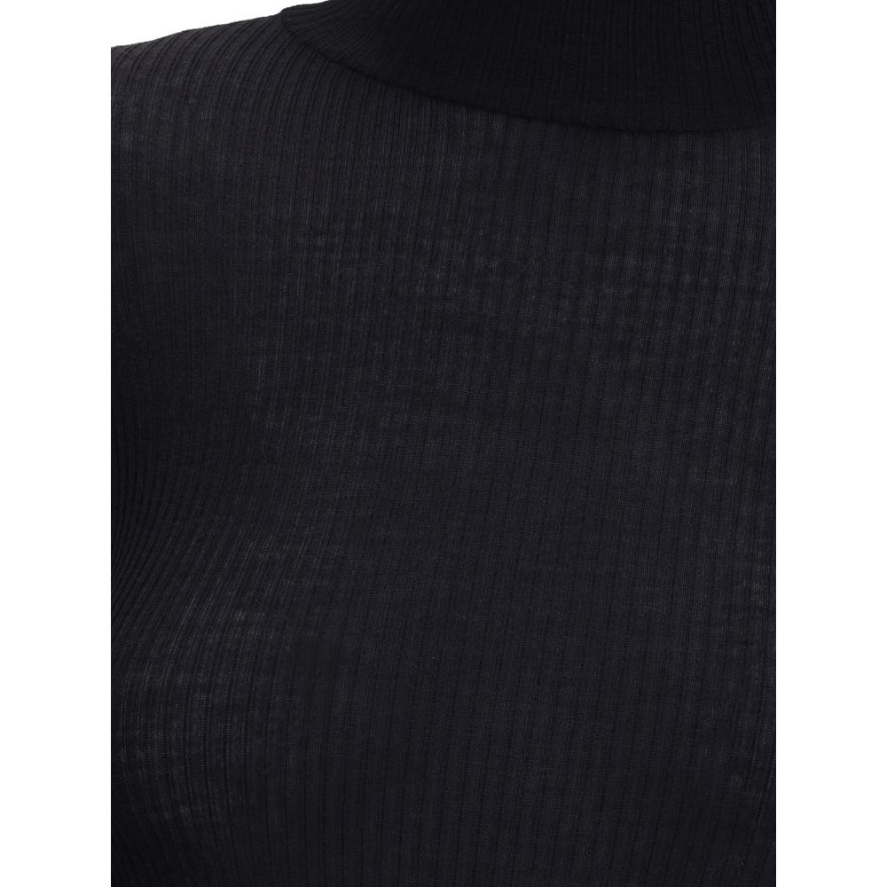 Black Wool Top