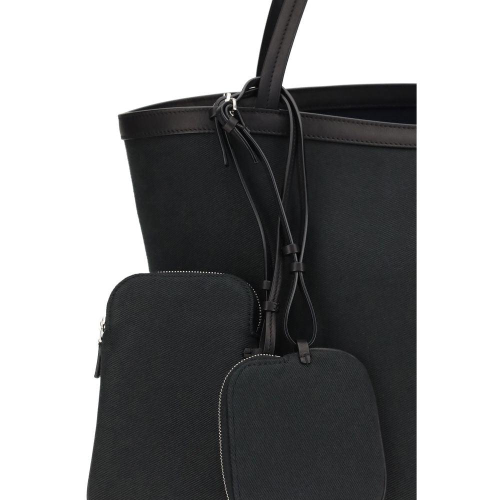 Black Cotton Shoulder Bag