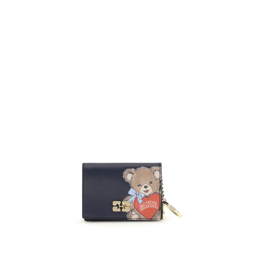 Black Recycled Leather Wallet