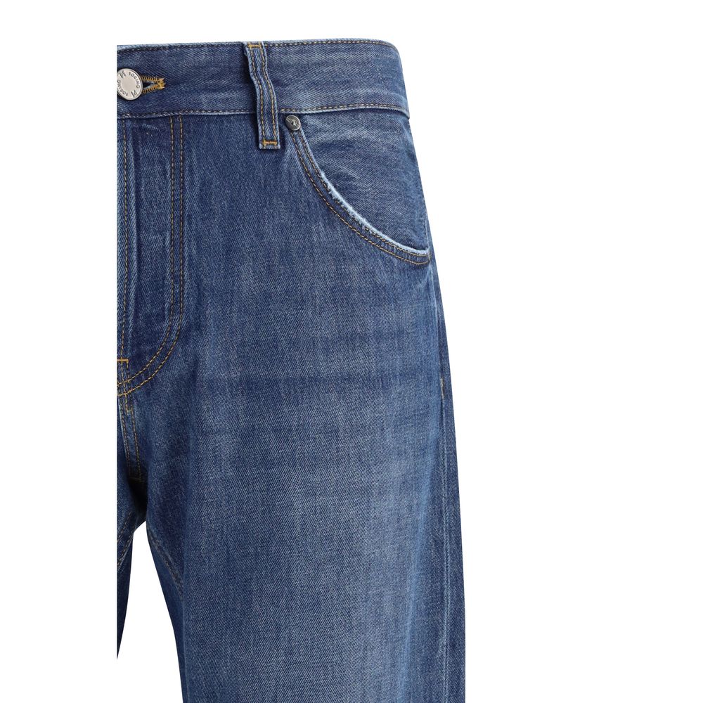 Blue Cotton Jeans Denim