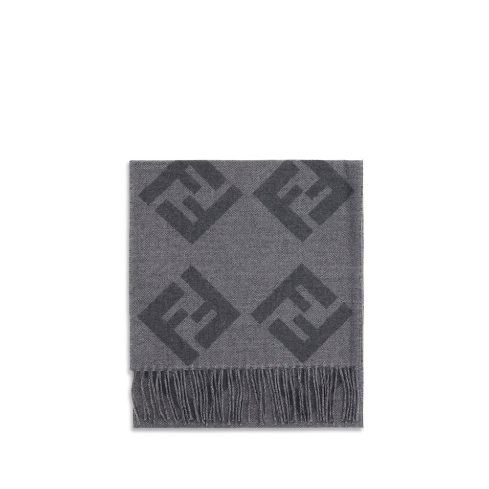 Gray Wool Scarf