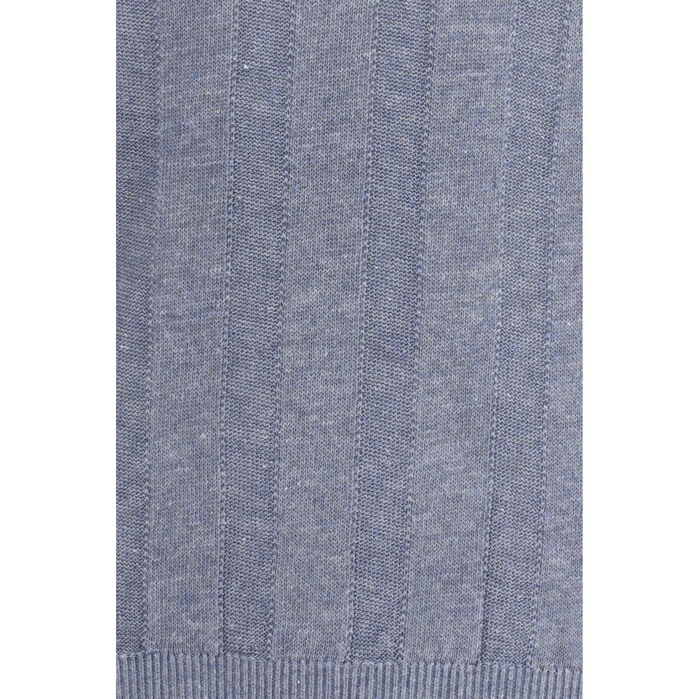 Blue Linen T-Shirt