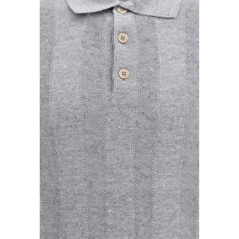 Gray Linen Dress Shirt