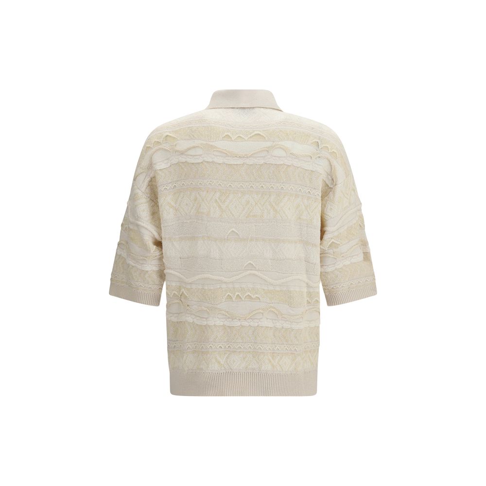 White Cotton Polo Shirt