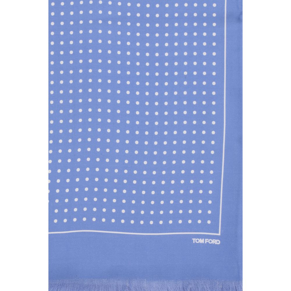 Blue Silk Scarf
