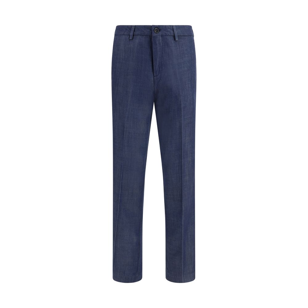 Blue Tencel Dress Pants