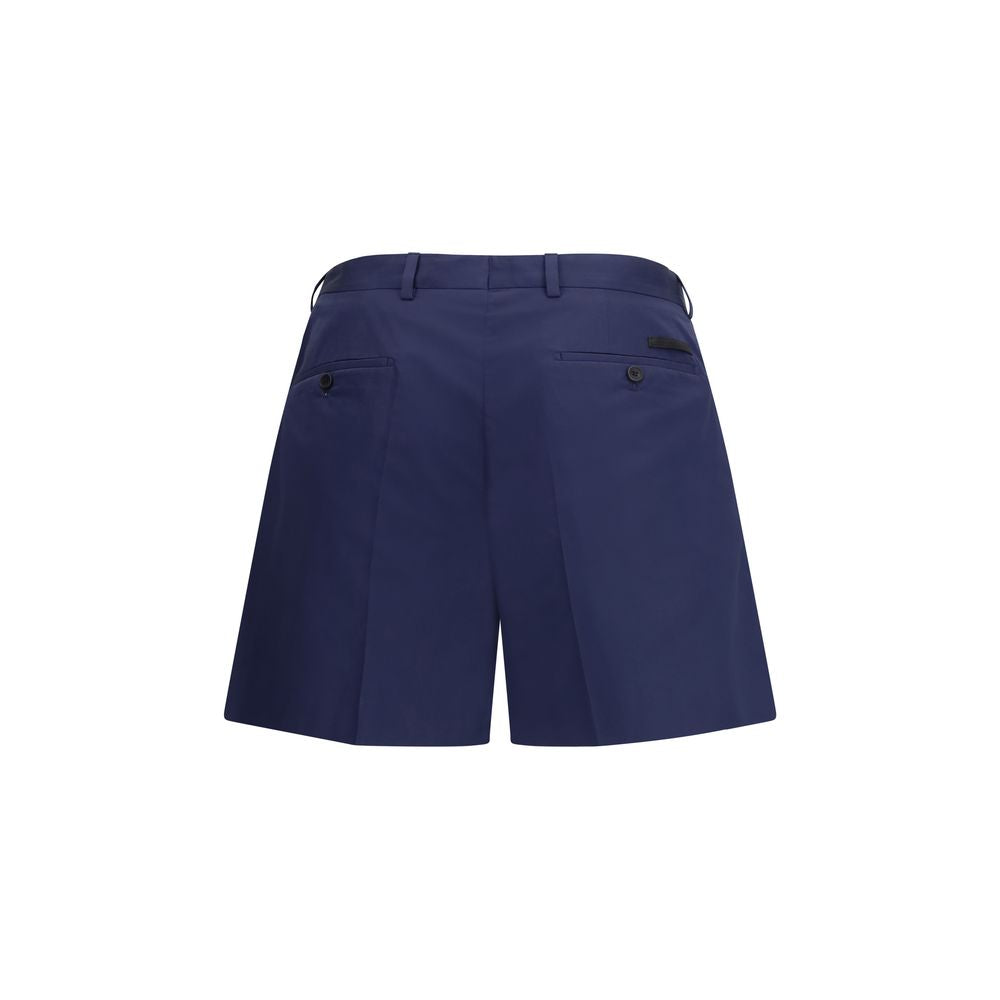 Blue Cotton Shorts